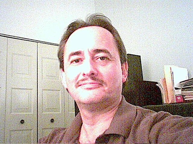 Self portrait at the computer